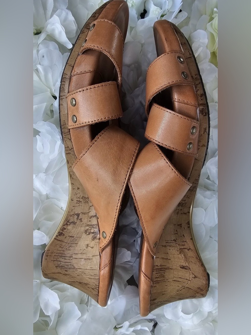 Ariat Sandals Womens Brown Leather Shoes Size 11 B - Picture 2 of 9